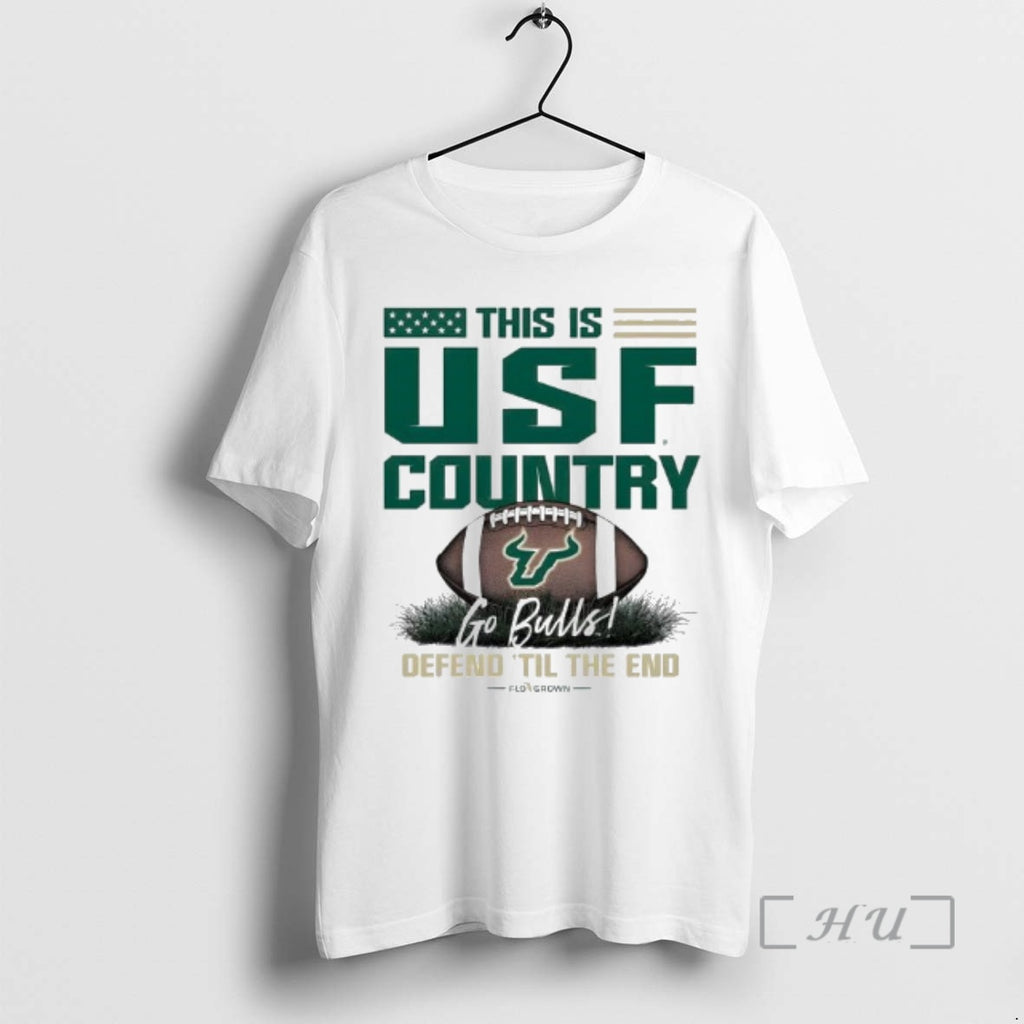 Officials University Of South Florida Bulls Football Go Bulls Defend Til The End Premium