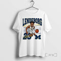 Officials Valiant University Of Michigan Wolverines Basketball Yaxel Lendeborg Caricature