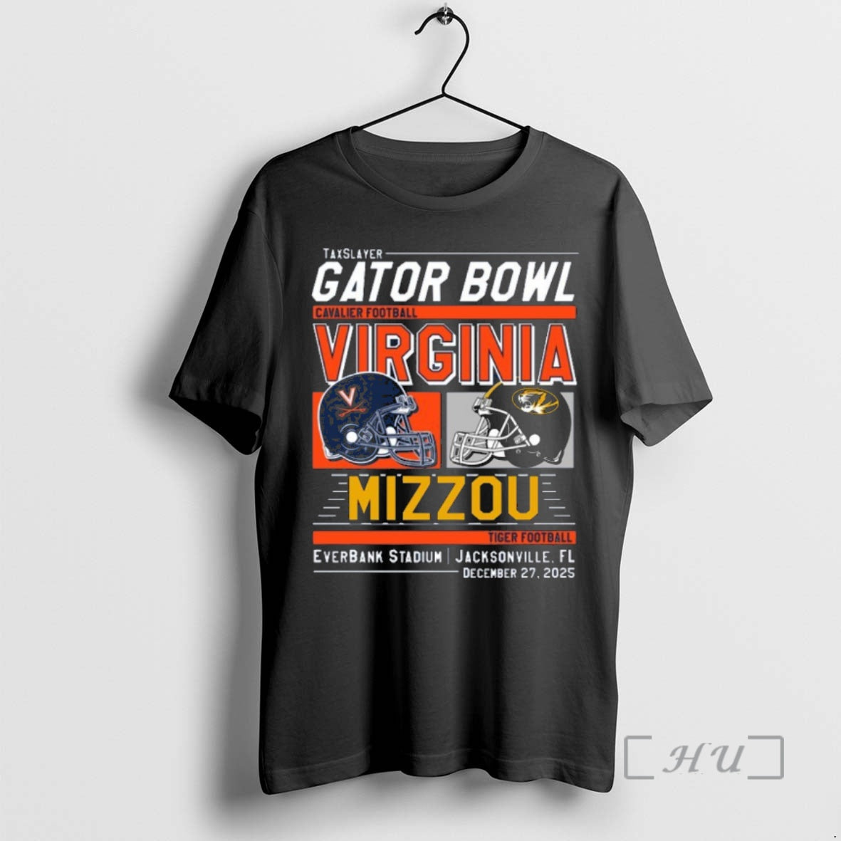 Officials Virginia Cavaliers Vs Missouri Tigers 2025 Gator Bowl Helmet