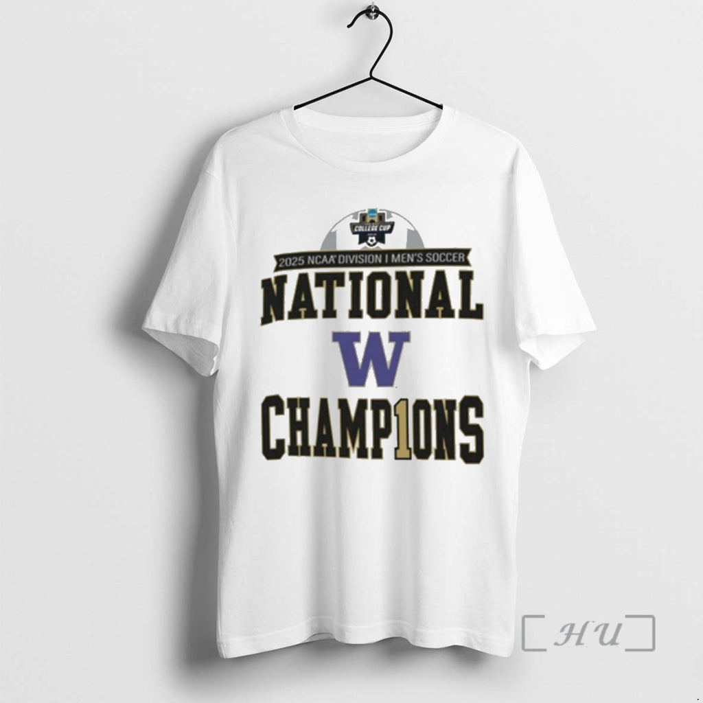 Officials Washington Huskies 2025 Ncaa Division I Mens Soccer National Champions Premium T Shirts Sweater