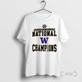 Officials Washington Huskies 2025 Ncaa Mens Soccer National Champions Locker Room Christmas Premium T Shirts