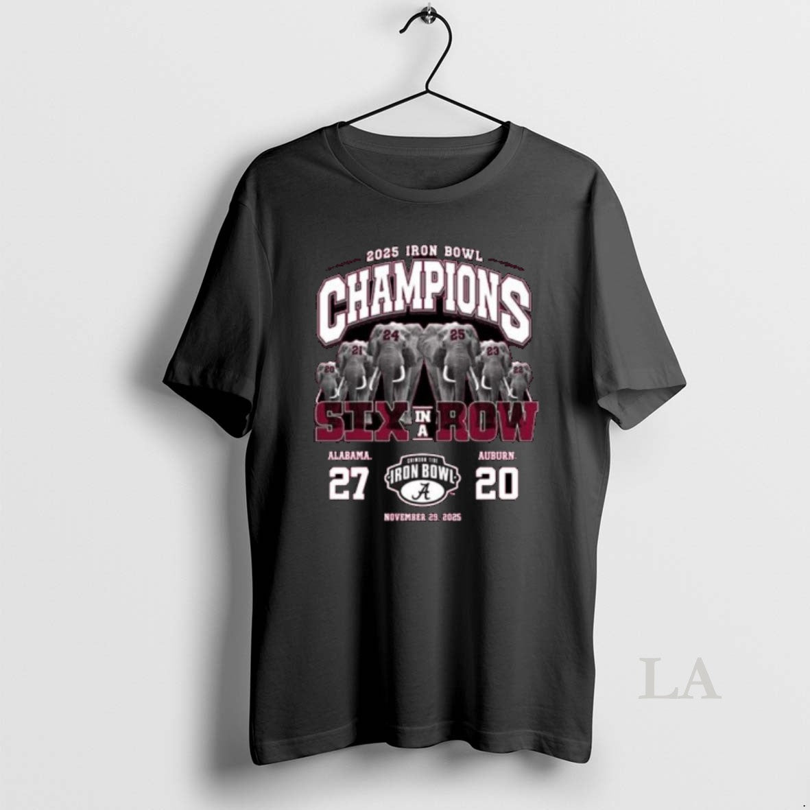 Original 2025 Iron Bowl Champions Game Day Six In A Row 2020 2025