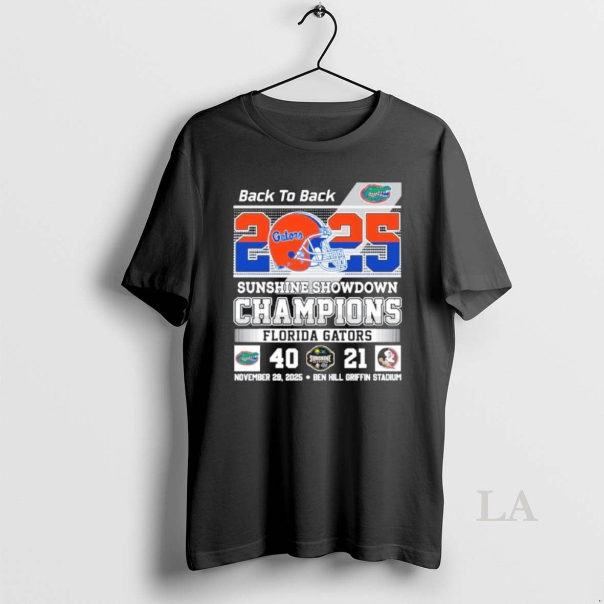 Original Back 2 Back 2025 Florida Gators Sunshine Showdown Champions 40 21 Fsu