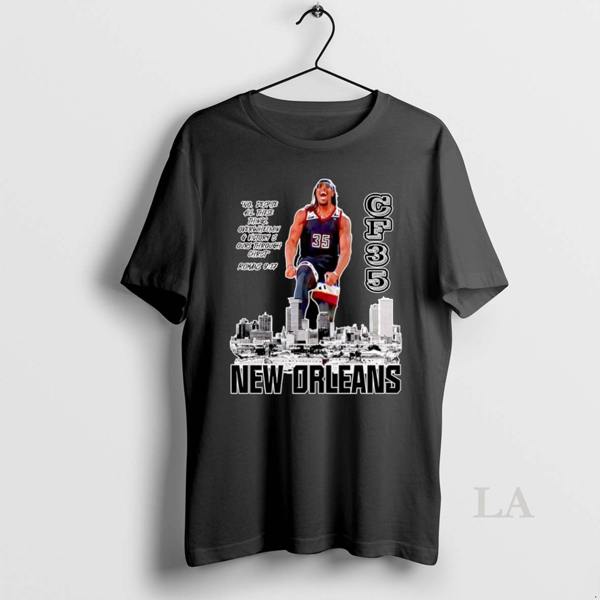 Original Chris Flippin New Orleans Basketball Skyline City
