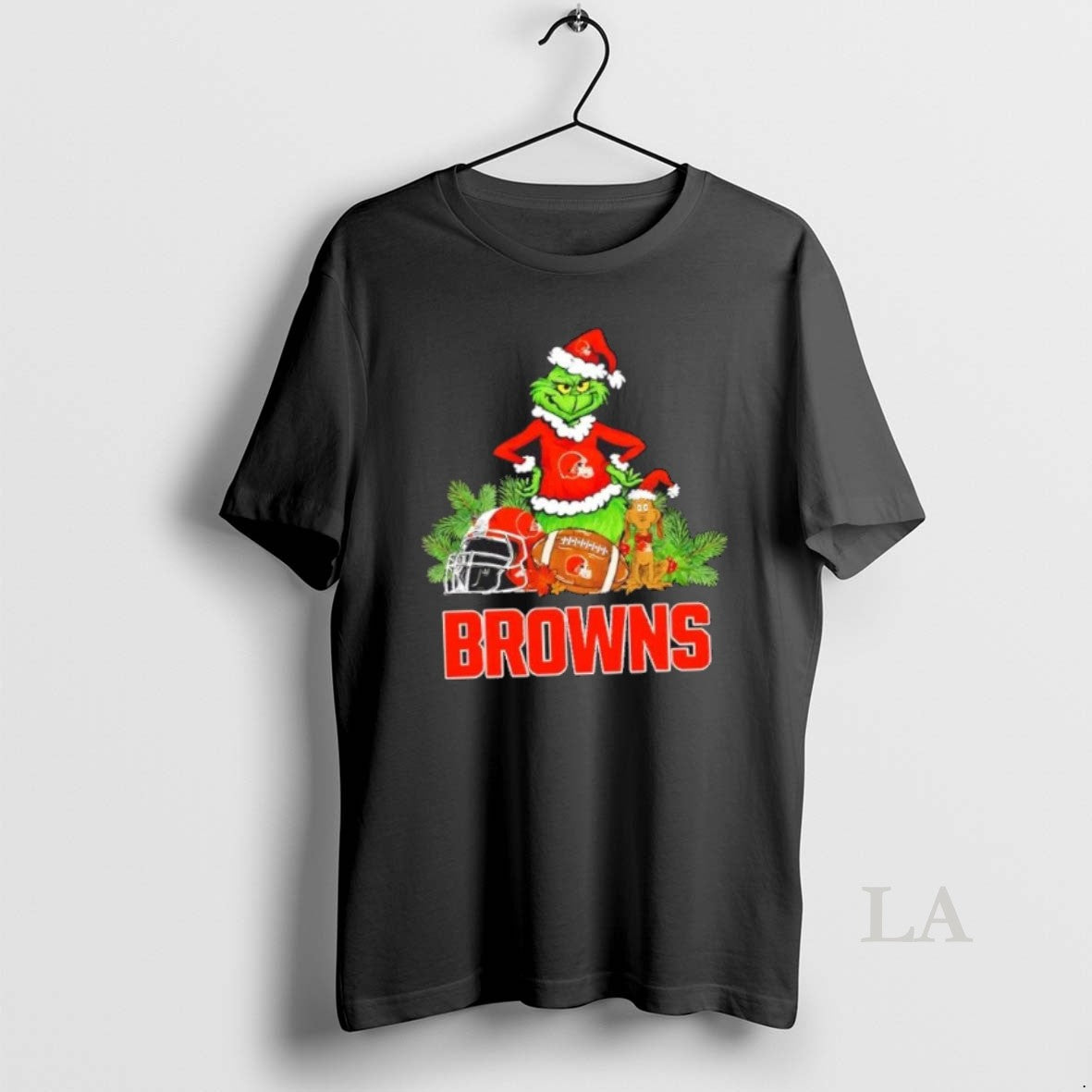 Original Cleveland Browns Football X Grinch Merry Christmas Graphic