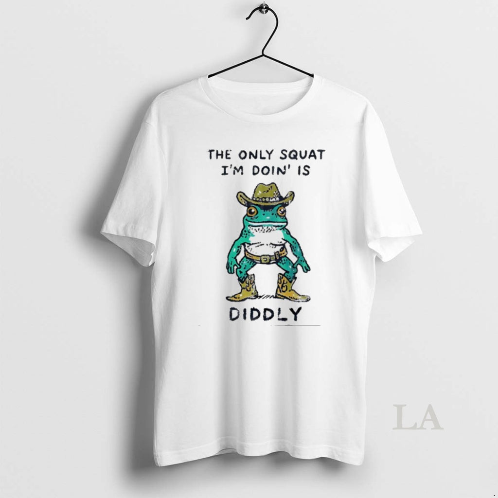 Original Cowboy Frog The Only Squat Im Doing Is Diddly Meme