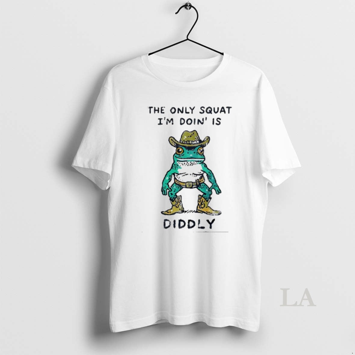 Original Cowboy Frog The Only Squat Im Doing Is Diddly Meme