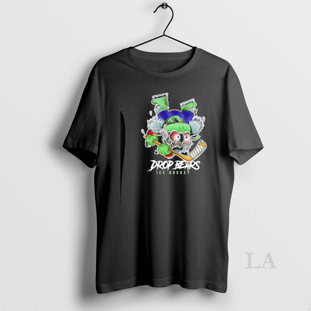 Original Drop Bears Ice Hockey Zombie Goat Cartoon