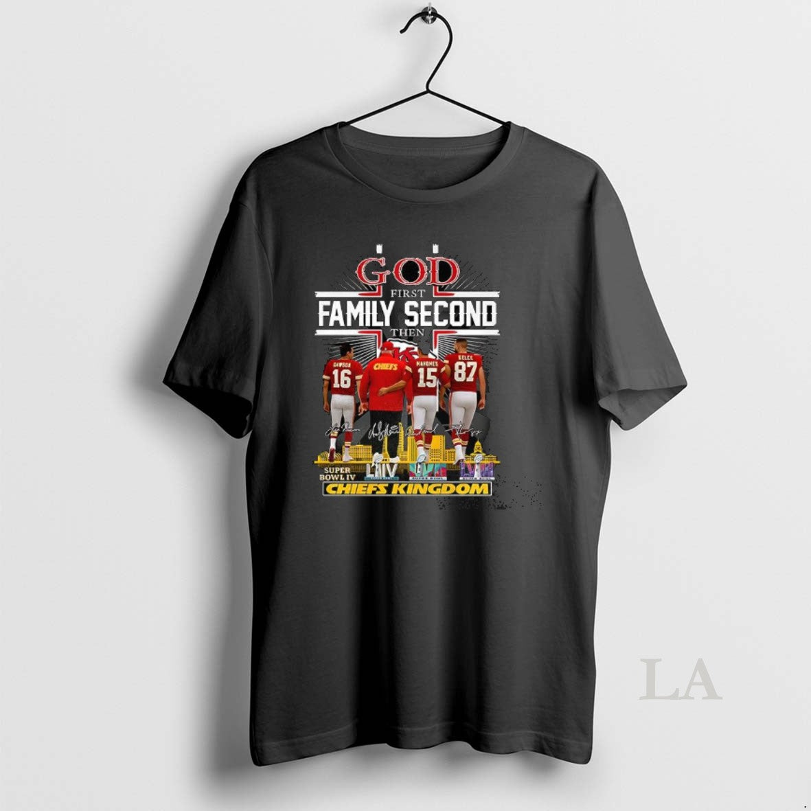 Original God First Family Second Then Chiefs Kingdom Signature