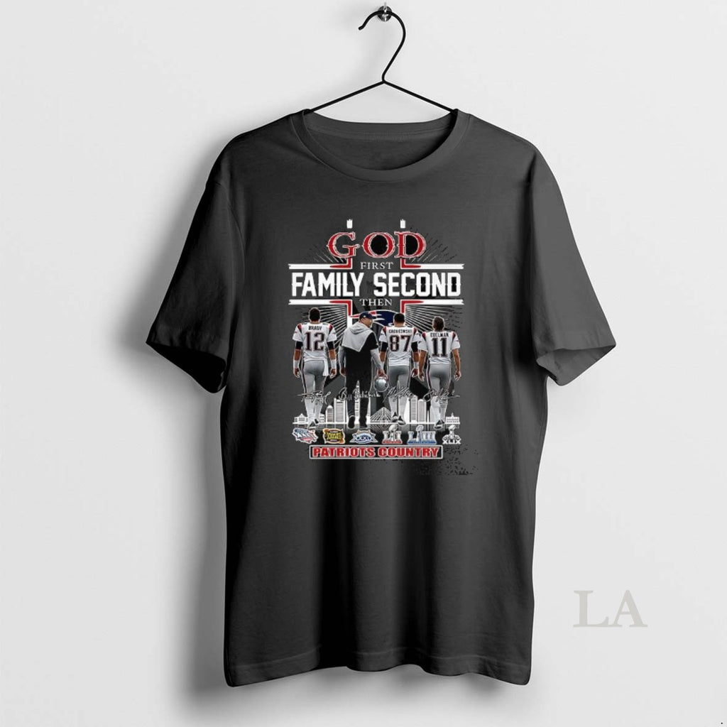 Original God First Family Second Then Patriots Country Signature
