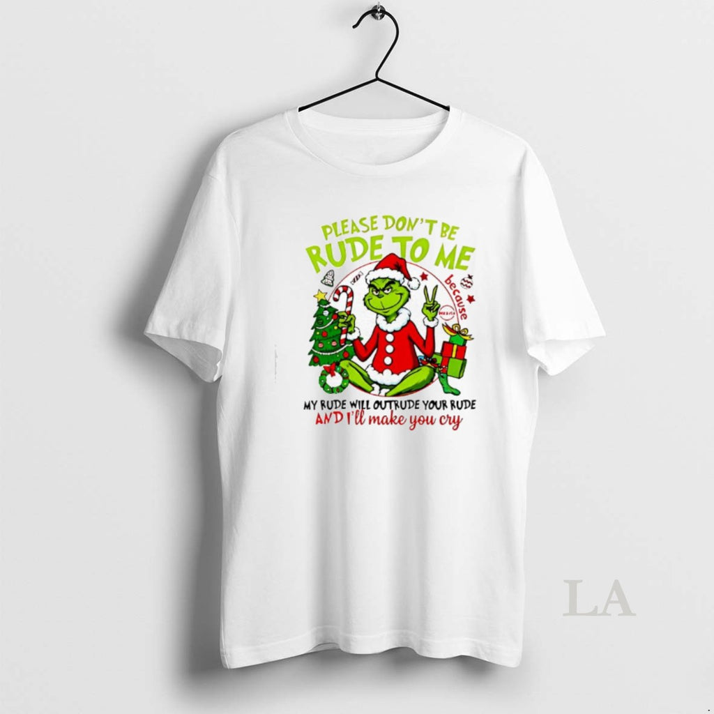 Original Grinch Santa Suit Please Dont Be Rude To Me
