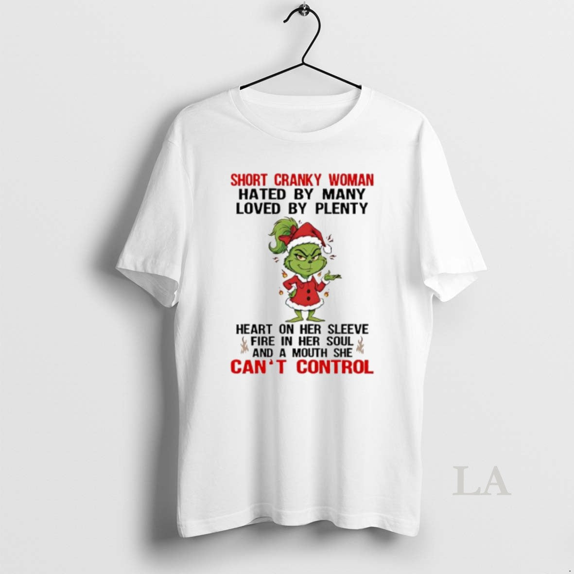 Original Grinch Santa Suit Short Cranky Woman She Cant Control