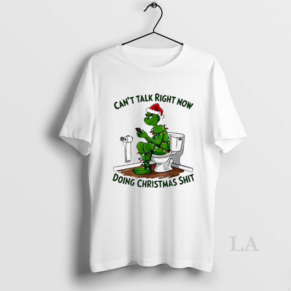 Original Grinch Cant Talk Right Now Doing Christmas