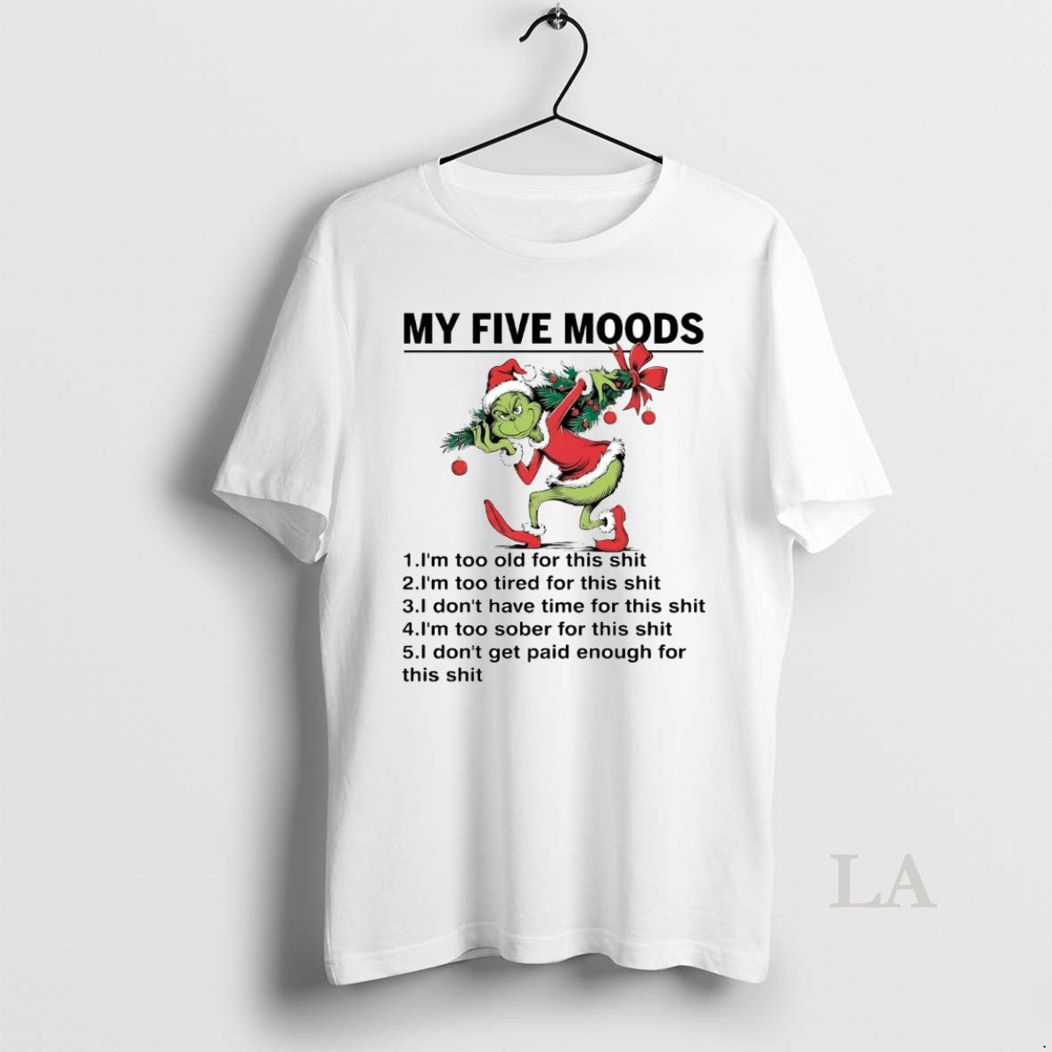 Original Grinch My Five Moods Christmas Tree