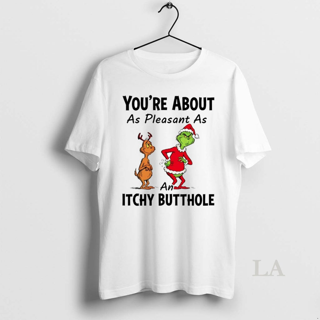 Original Grinch Youre About As Pleasant As An Itchy Butthole Christmas
