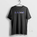 Original Heartbeat Baltimore Ravens Football Logo Graphic