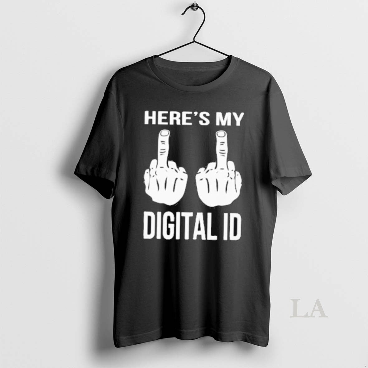 Original Heres My Digital Id Middle Finger