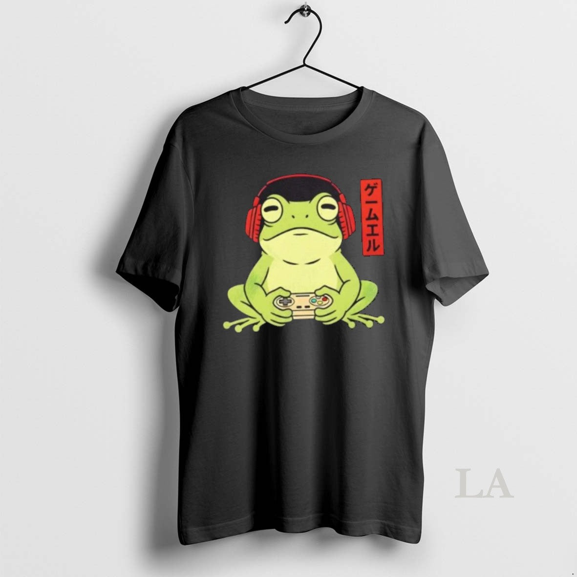 Original Japanese Gamer Frog Art Funny Vintage Gaming