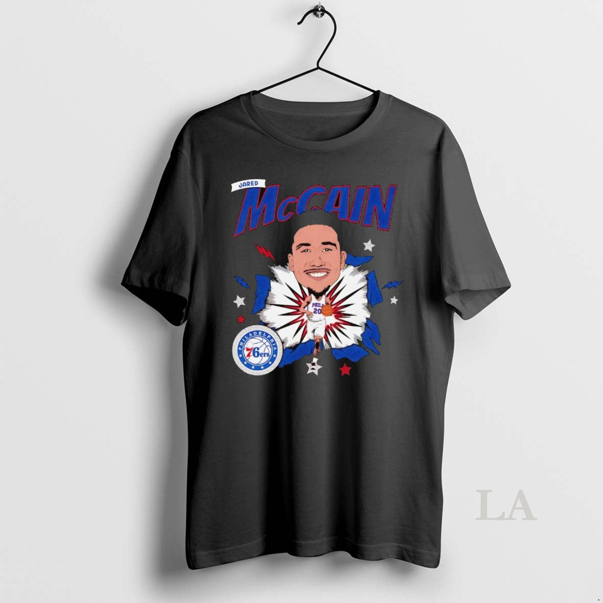 Original Jared Mccain Big Head Caricature Philadelphia 76ers