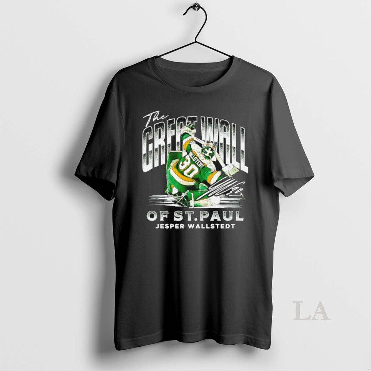 Original Jesper Wallstedt Minnesota Wild The Great Wall Of St