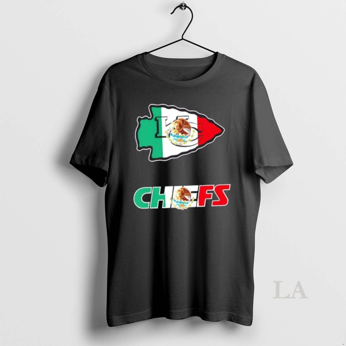 Original Kansas City Chiefs Football X Mexican Flag Logo