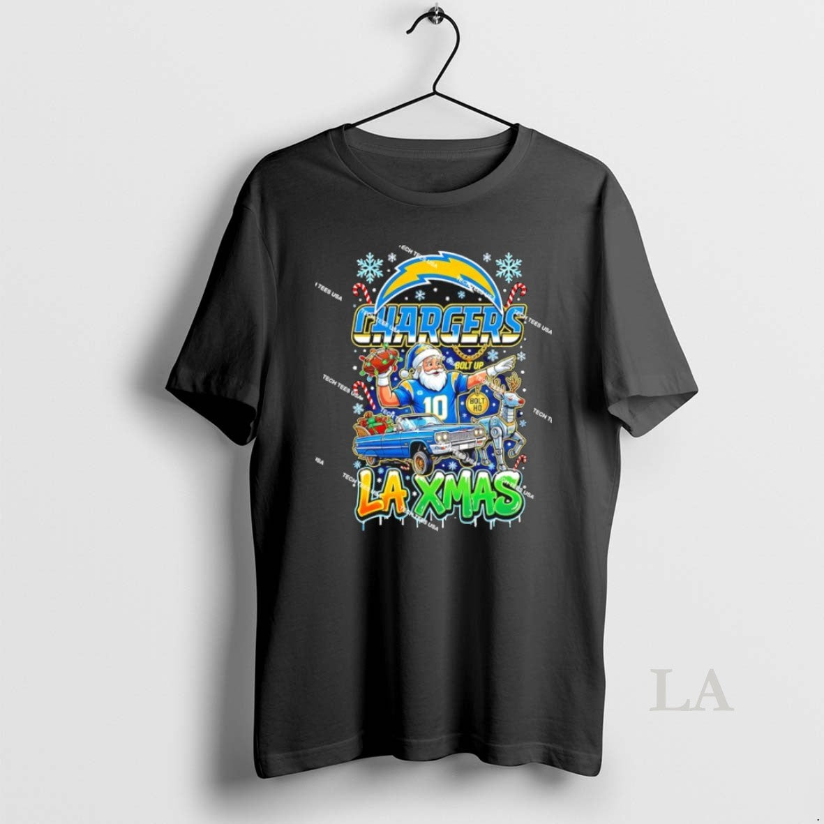 Original Los Angeles Chargers Football La Xmas Christmas Holiday