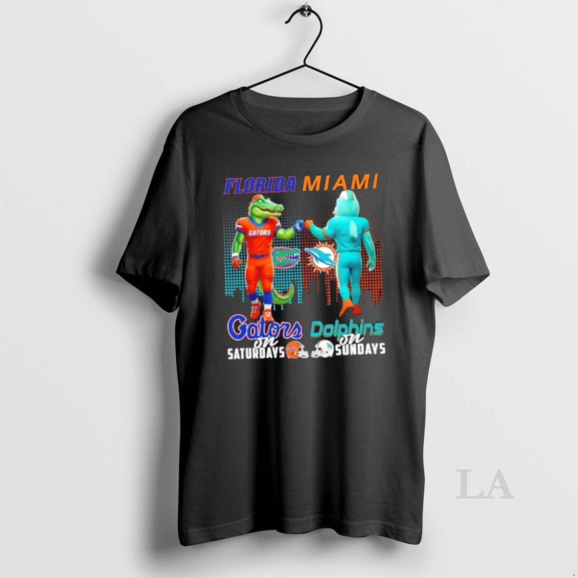 Original Mascots Florida Gators On Saturdays X Miami Dolphins On Sundays Skyline