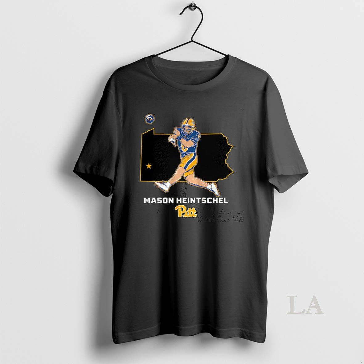 Original Mason Heintschel Pittsburgh Panthers Football State Star Outline