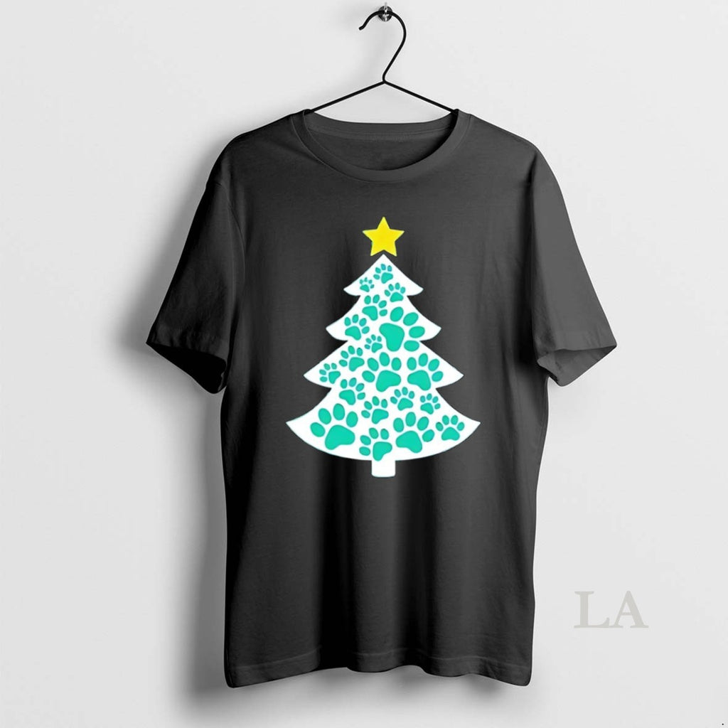 Original Merry Christmas Tree Paws