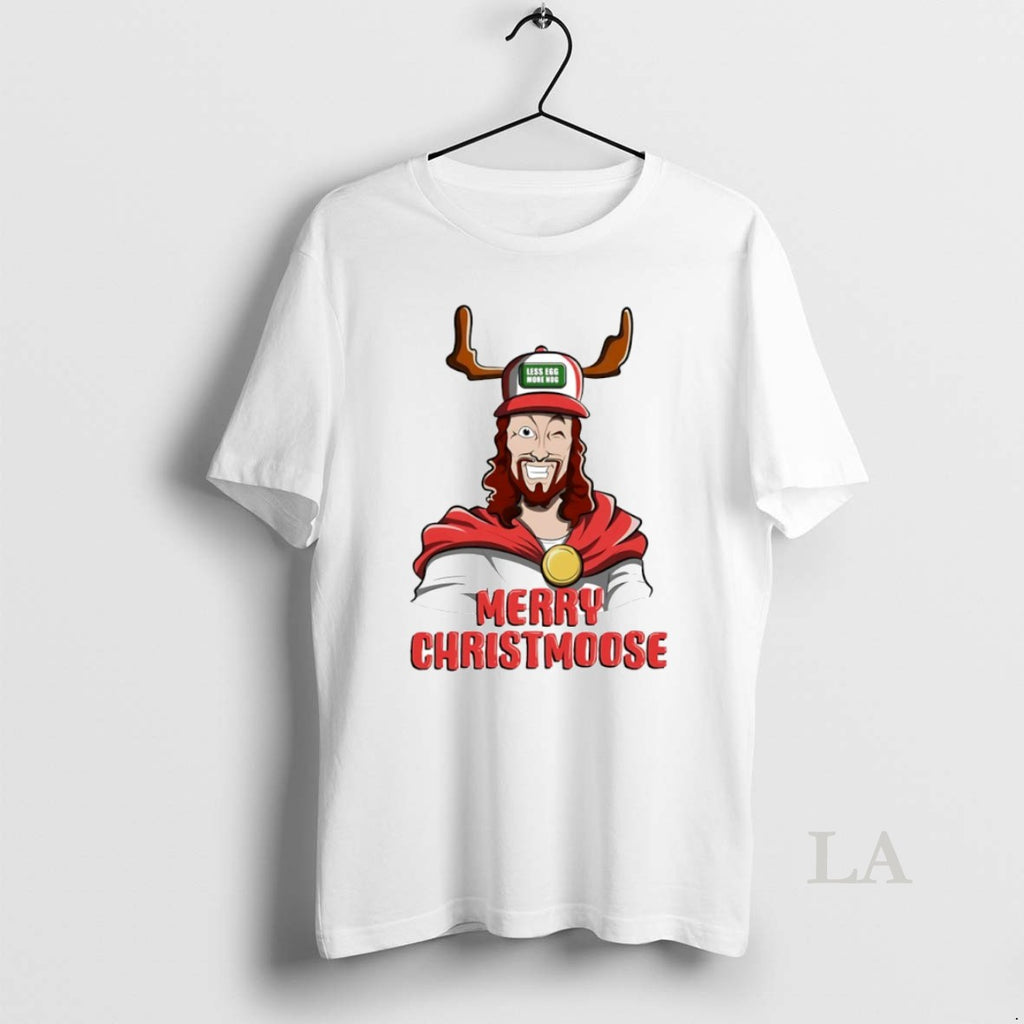 Original Merry Christmoose Less Egg More Hog Circle