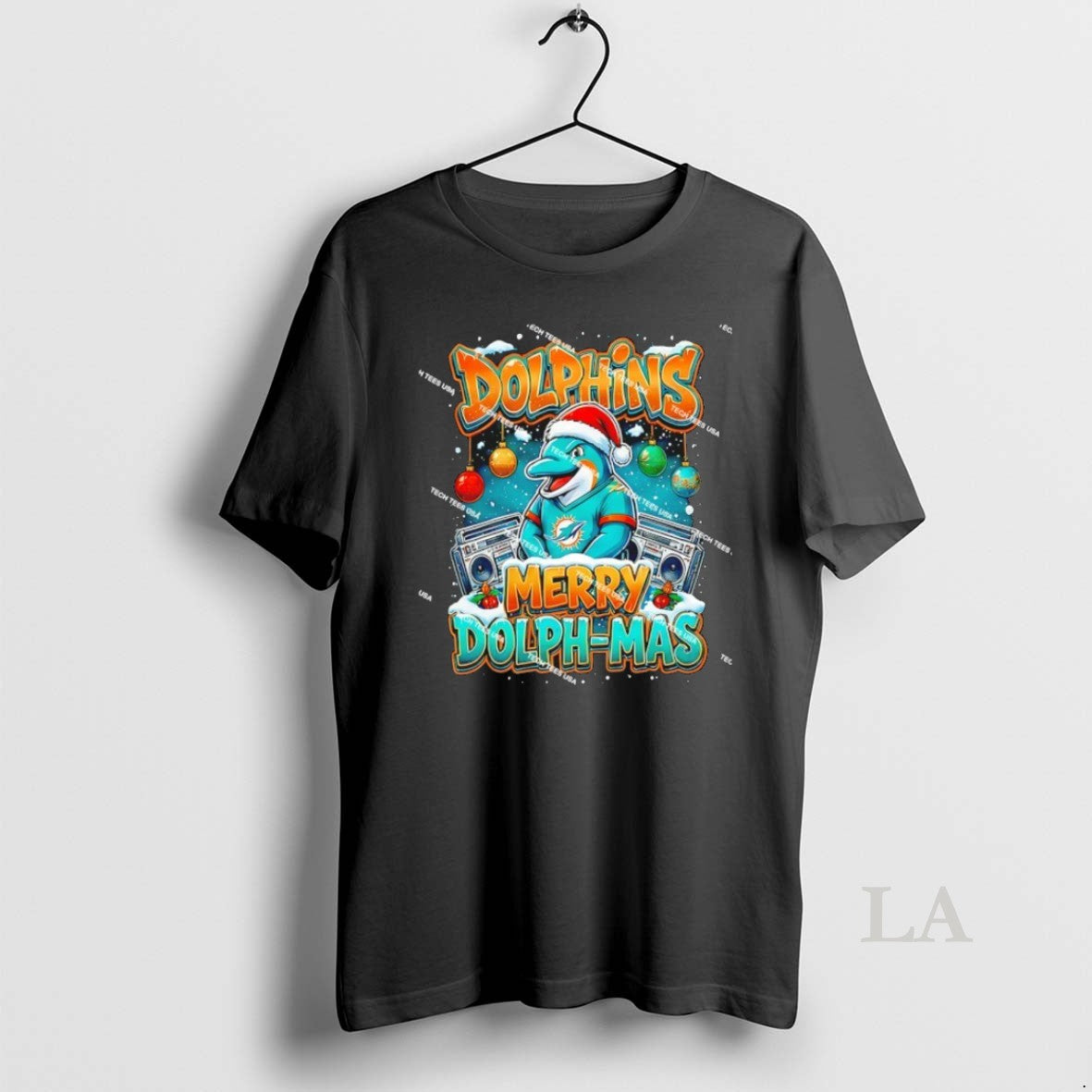 Original Miami Dolphins Football Merry Dolph Mas Christmas Holiday