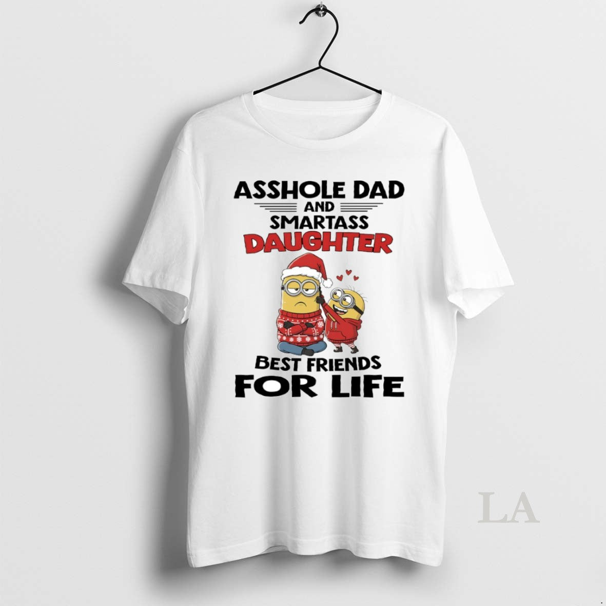Original Minion Asshole Dad And Smartass Daughter Best Friends For Life Circle