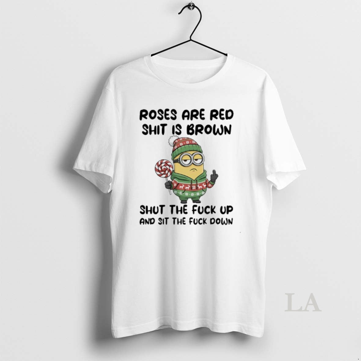 Original Minion Middle Finger Roses Are Red Shit Is Brown Shut The Fuck Up And