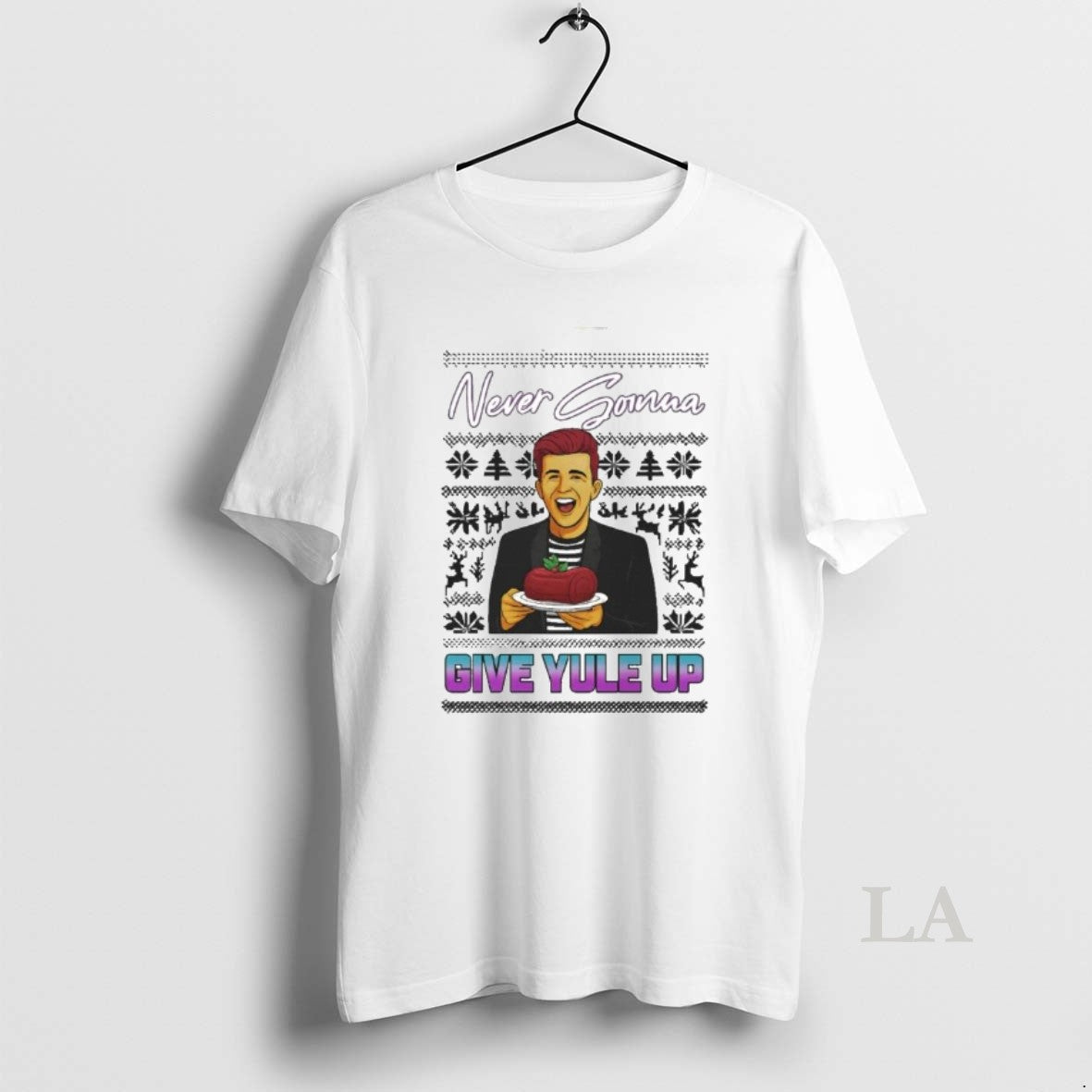 Original Never Gonna Give Yule Up Rick Astley Ugly Christmas