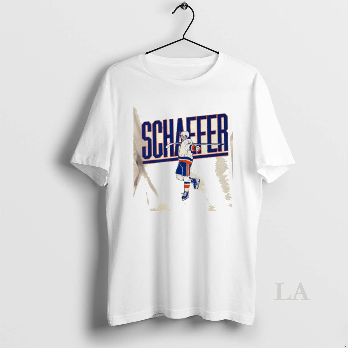 Original New York Giants Hockey Matthew Schaefer Name Pose