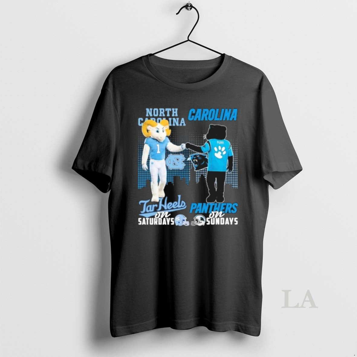 Original North Carolina Tar Heels Vs Carolina Panthers Mascot On Saturdays And On Sundays