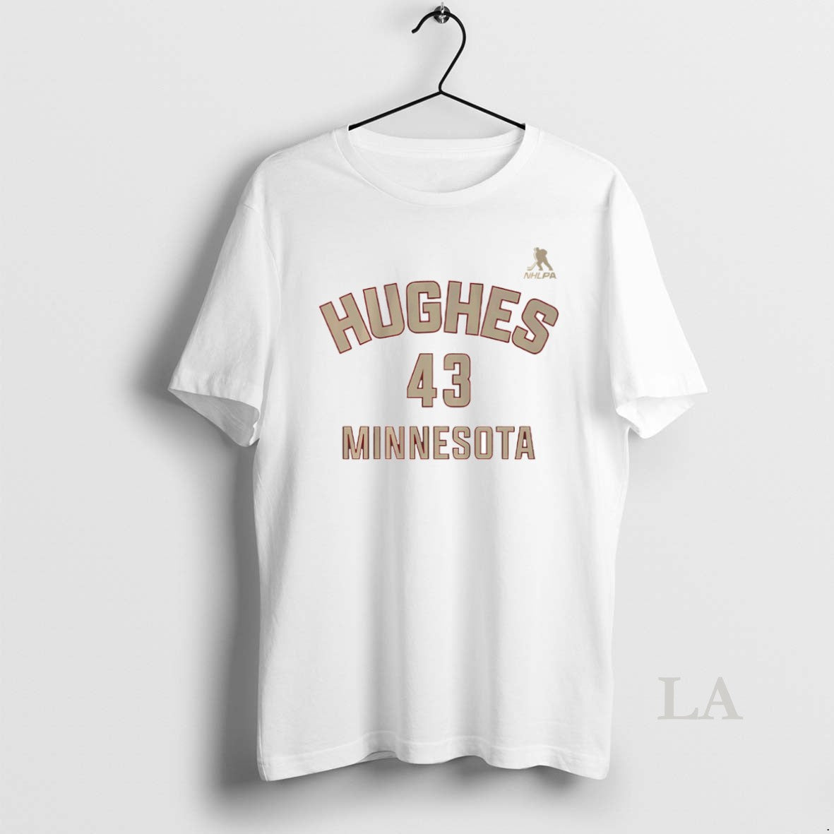 Original Quinn Hughes 43 Minnesota Wild Hockey Name And Number Circle