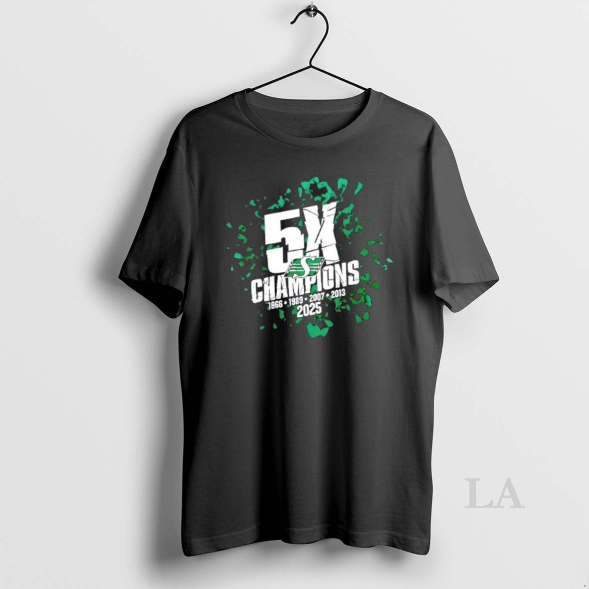 Original Saskatchewan Roughriders 2025 Grey Cup 5x Champions 2 Sided