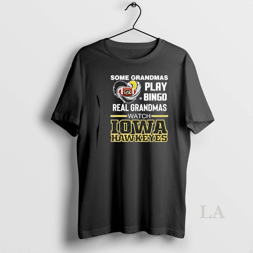 Original Some Grandmas Play Bingo Real Grandmas Watch Iowa Hawkeyes Diamond Heart