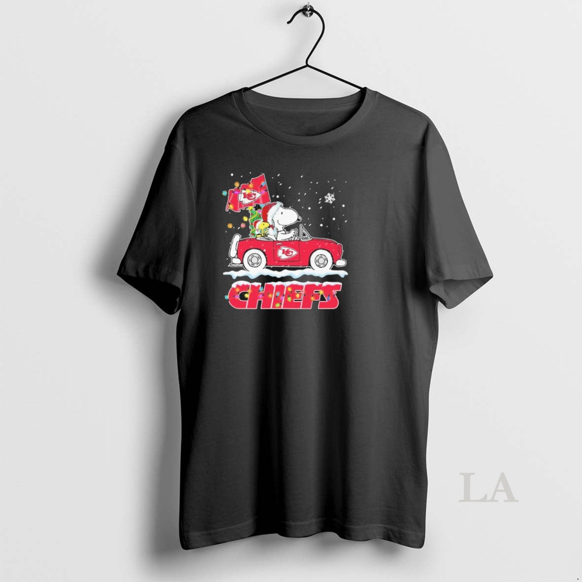 Original The Peanuts X Kansas City Chiefs Driving Car Christmas