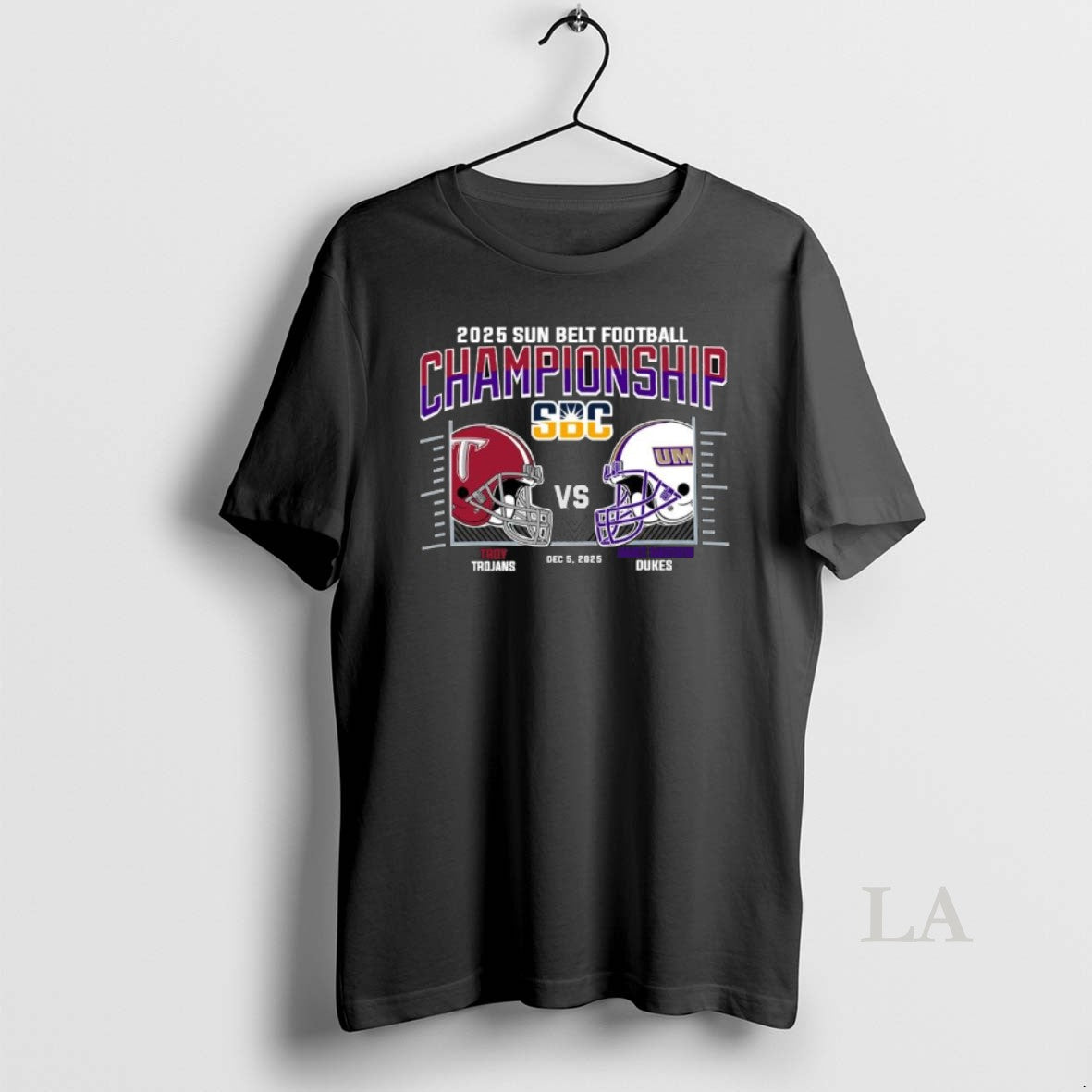 Original Troy Trojans Vs James Madison Dukes 2025 Sun Belt Football Conference Championship