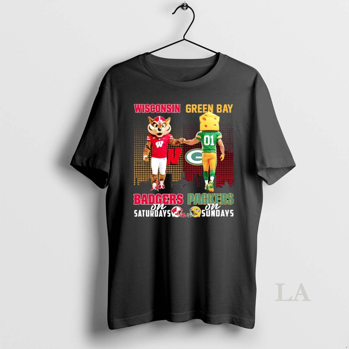 Original Wisconsin Badgers On Saturdays Green Bay Packers On Sundays Mascot