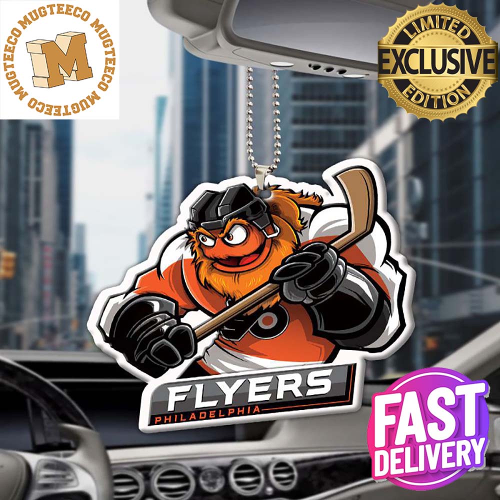 Philadelphia Flyers NHL Mascot Custom Name Christmas Car Decorations Ornament