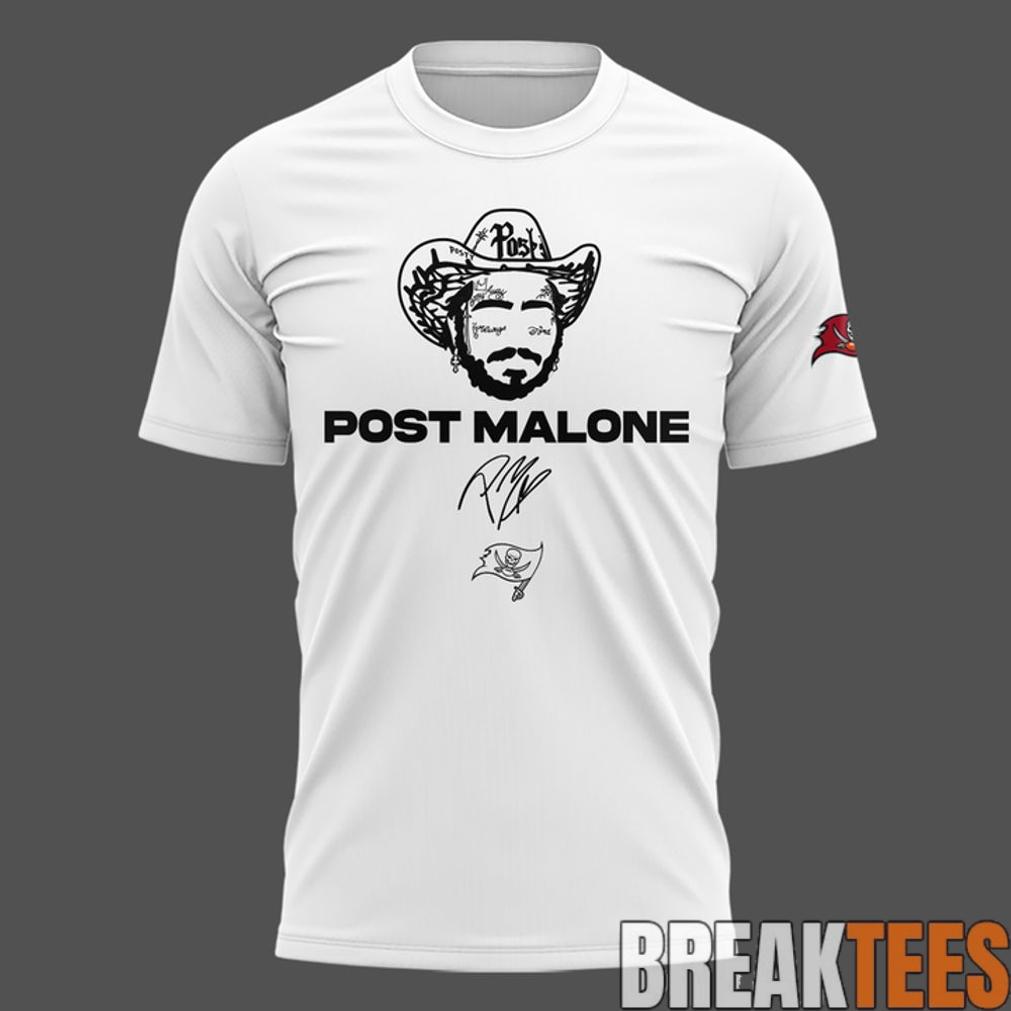 Post Malone Tampa Bay Buccaneers Big Ass Stadium Tour 2026 White Shirt