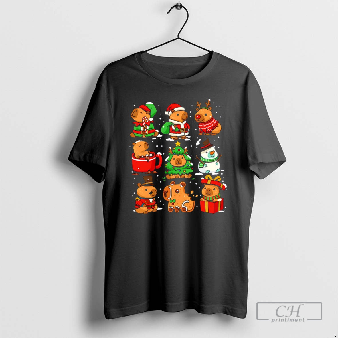 Premium Christmas Capybaras 2025 Cute Style Shirt Sweater