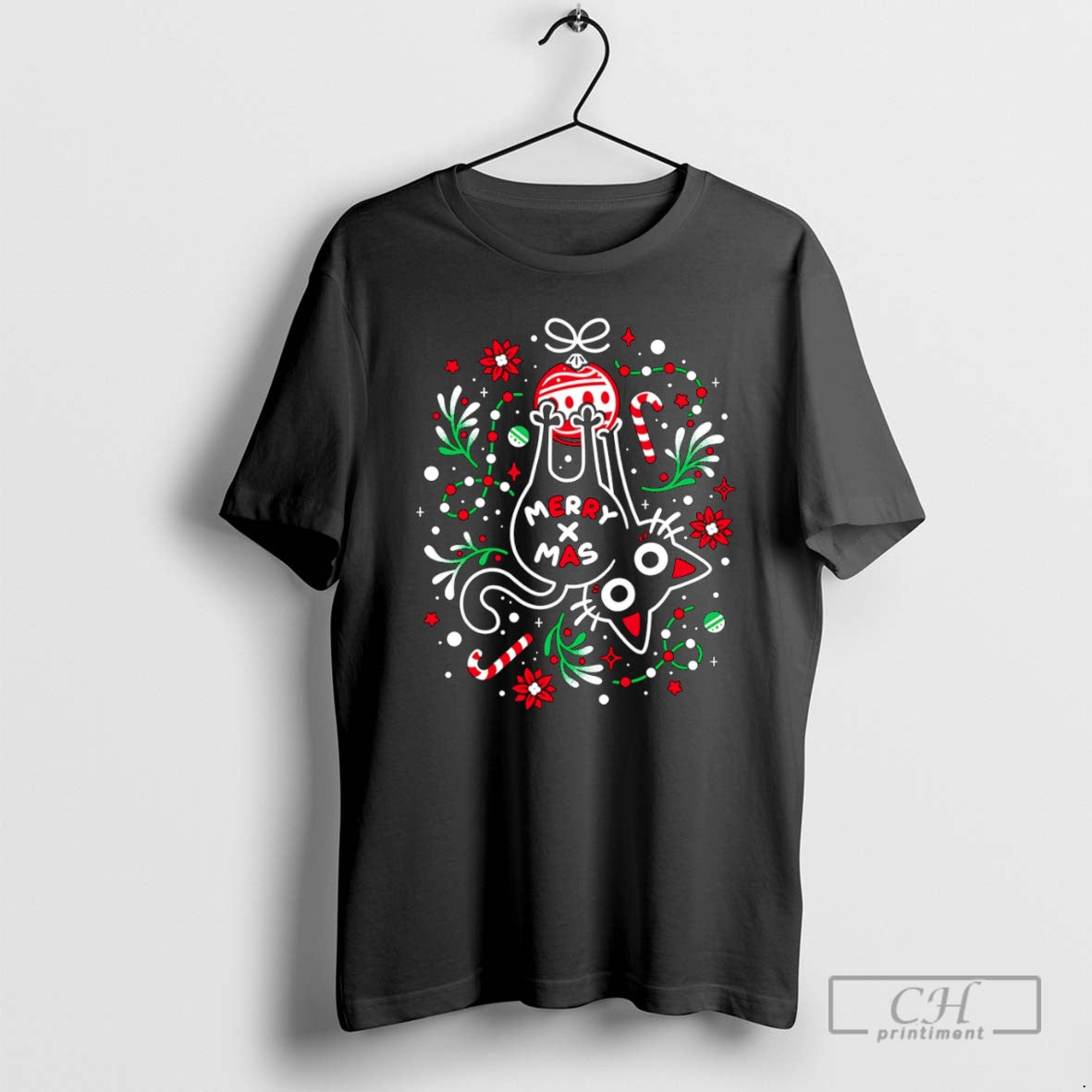 Premium Christmas Cat Butt Shirt Sweater