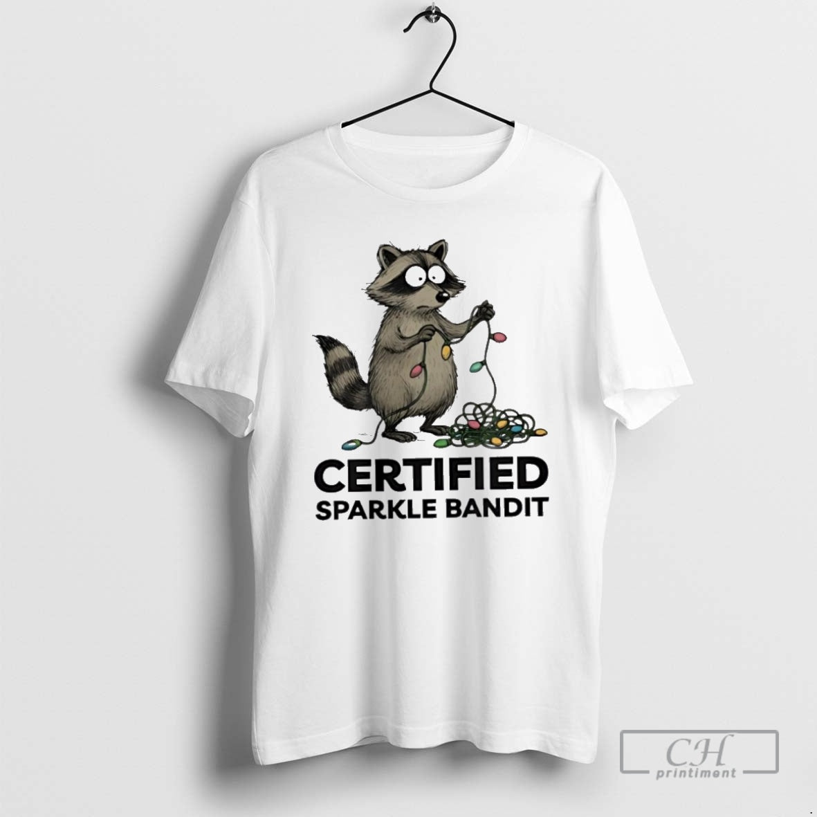 Premium Christmas Raccoon Holiday Certified Sparkle Bandit Shirt Sweater