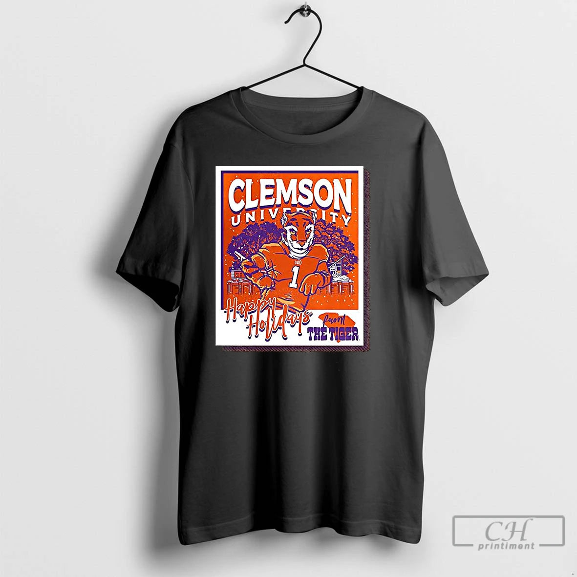 Premium Clemson Tigers University Happy Holidays