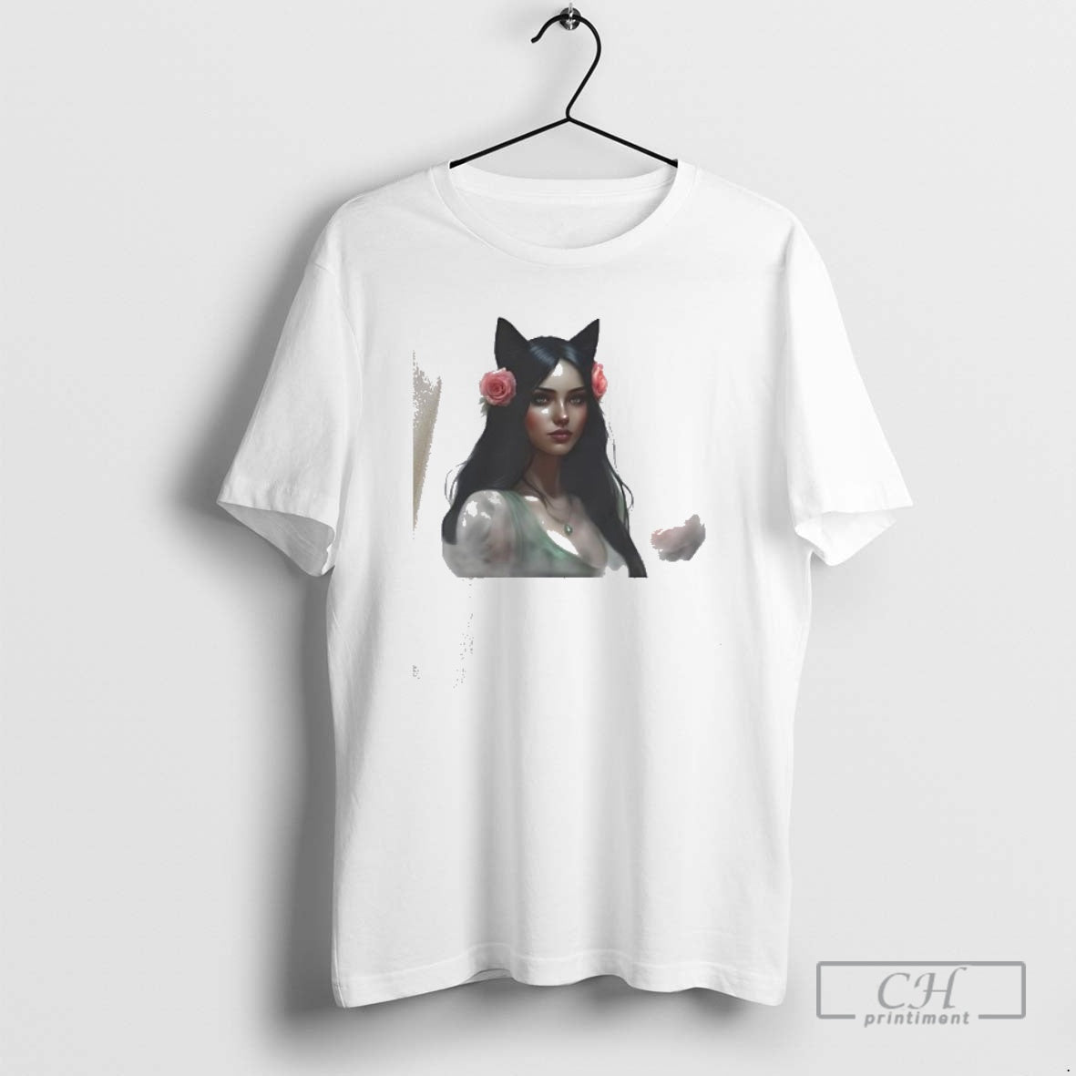 Premium Flower Cat Girl Shirt Sweater