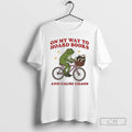 Premium Frog Riding Bicycle On Way To Hoard Books And Cause Chaos Shirt Sweater